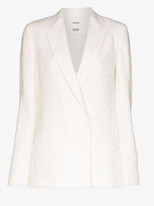 Ritz Double-breasted Jacquard Blazer