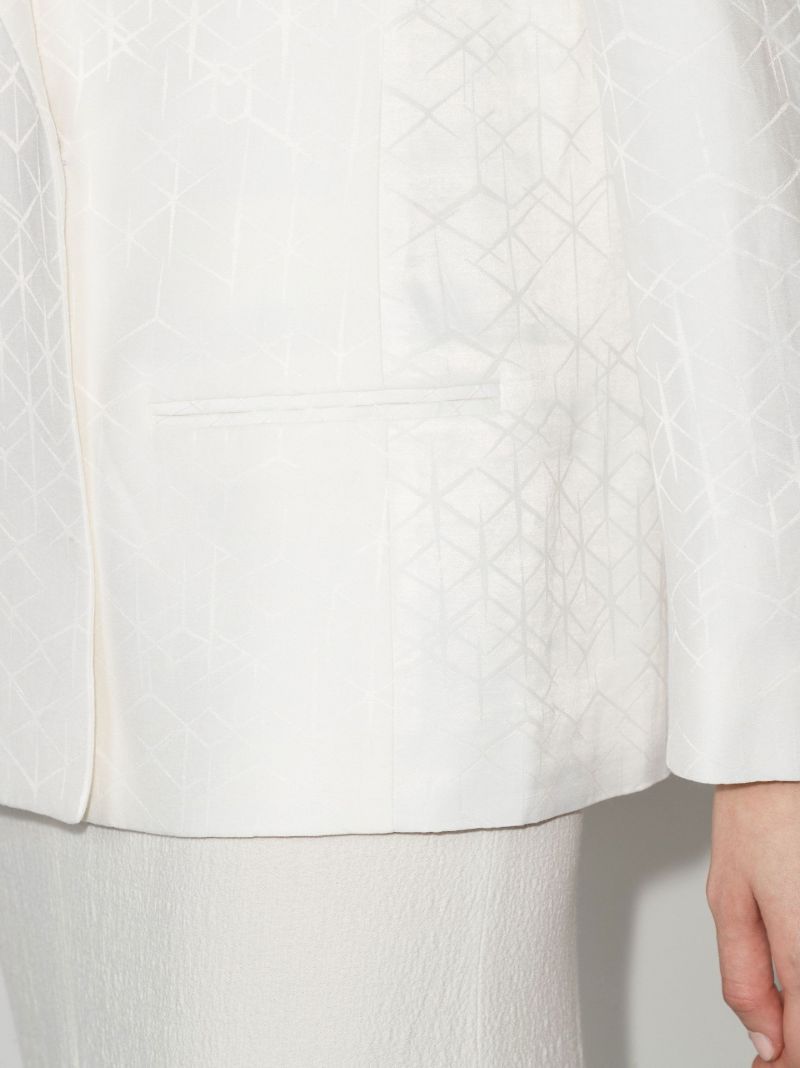 Ritz Double-breasted Jacquard Blazer