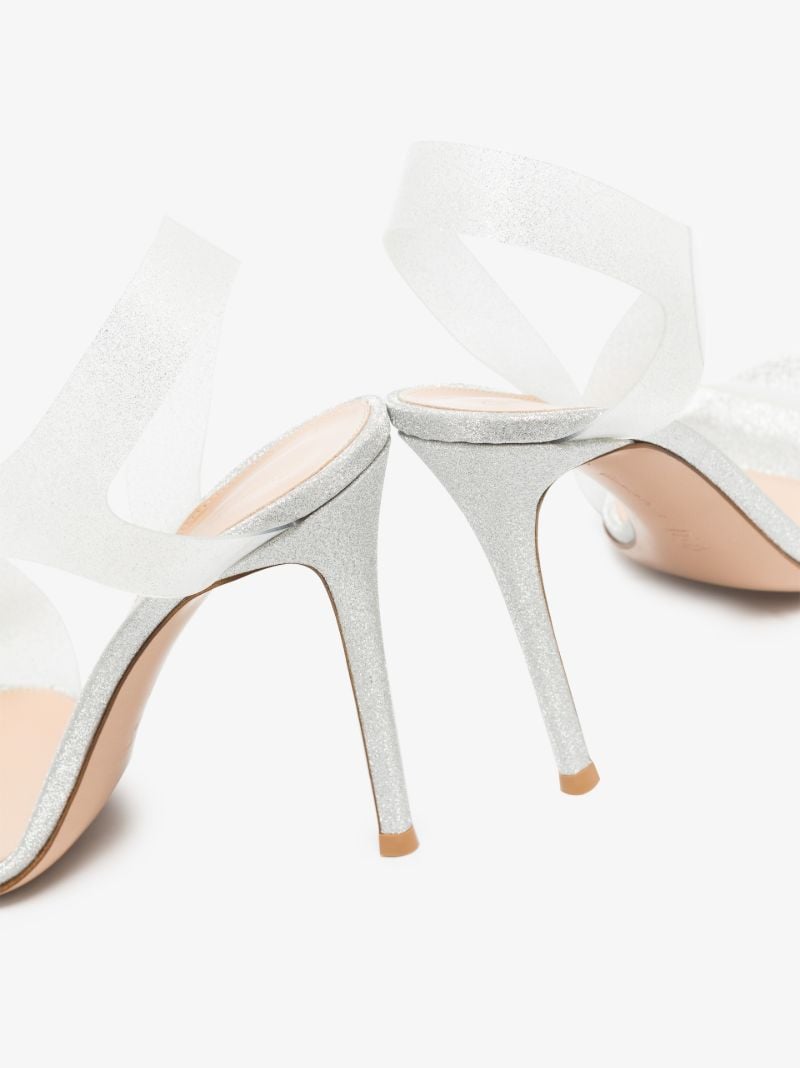 Silver Metropolis 105 Leather Sandals
