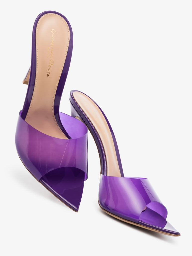 Purple Elle 105 Pvc Mules