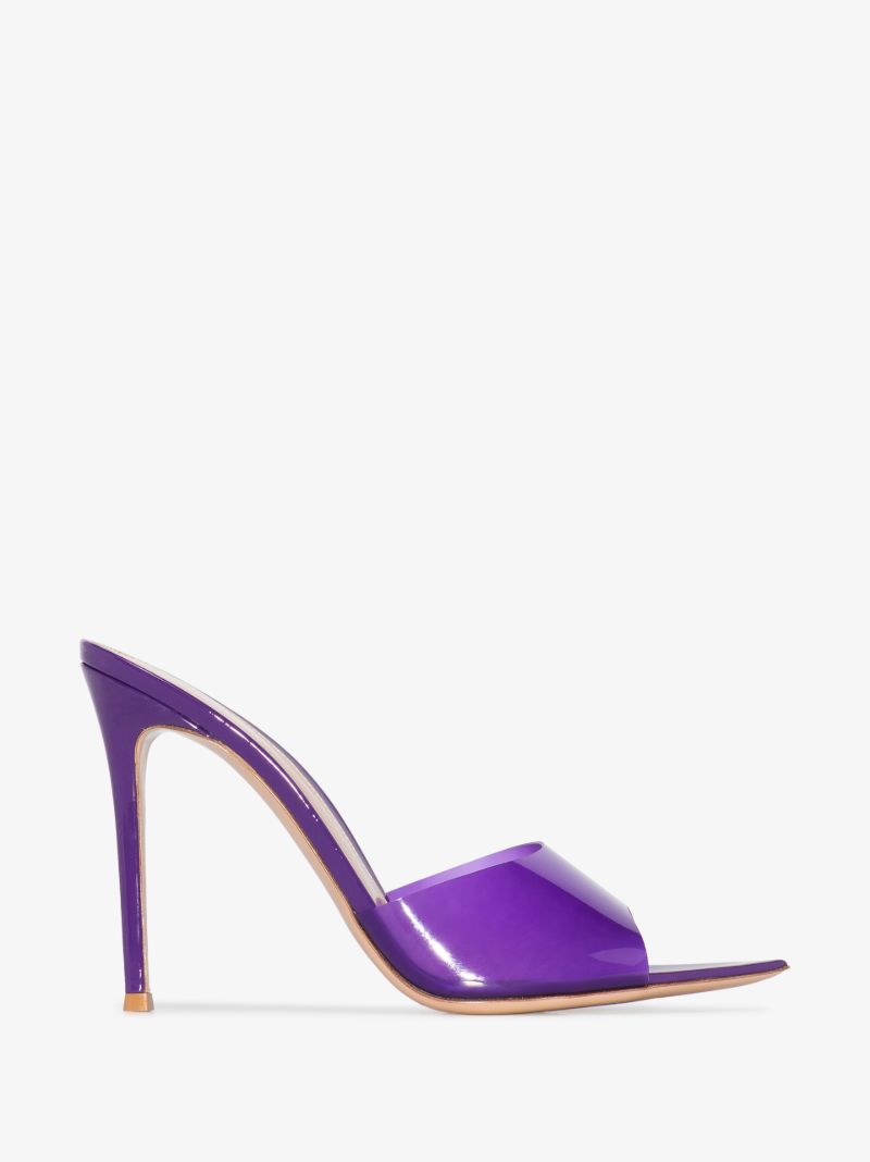 Purple Elle 105 Pvc Mules