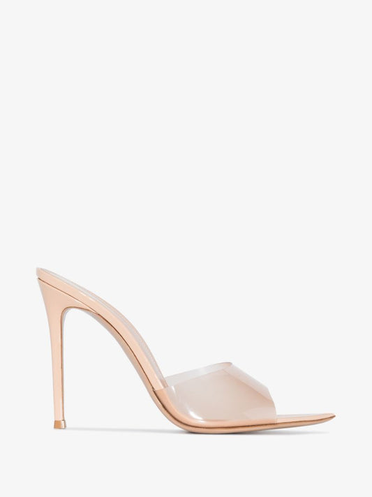 Beige Elle 105 Pvc Mules
