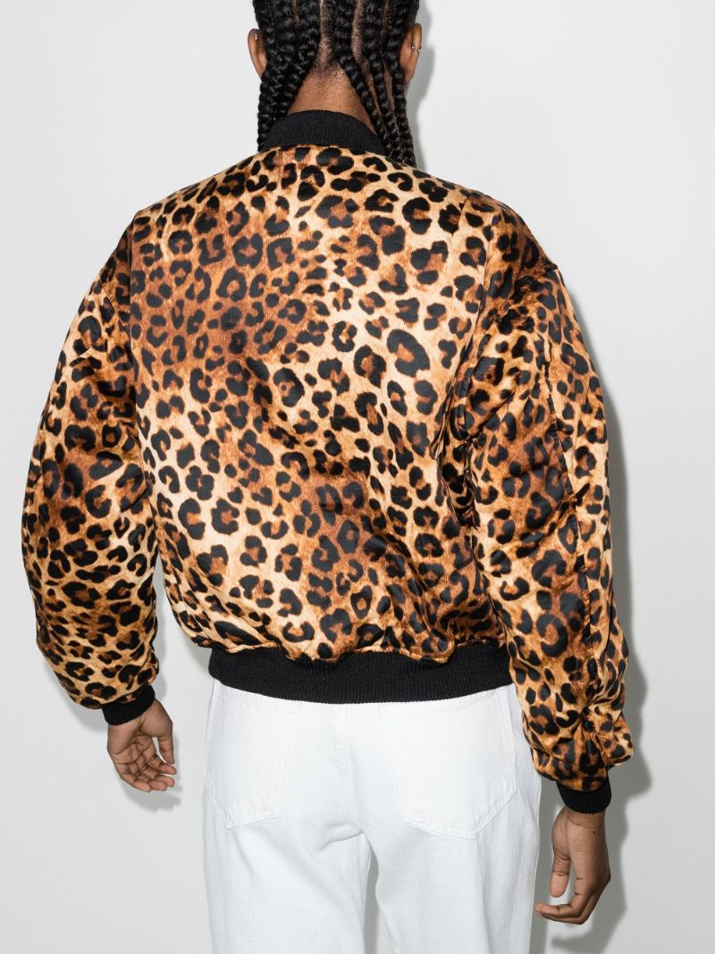 Leopard Print Bomber Jacket