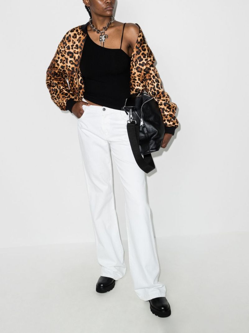 Leopard Print Bomber Jacket
