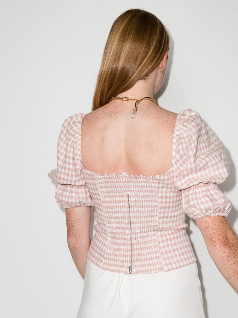 Norton Gingham Linen Blouse