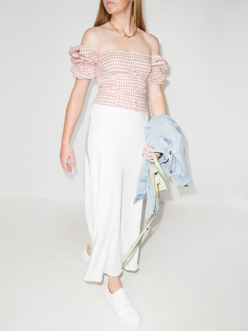 Norton Gingham Linen Blouse