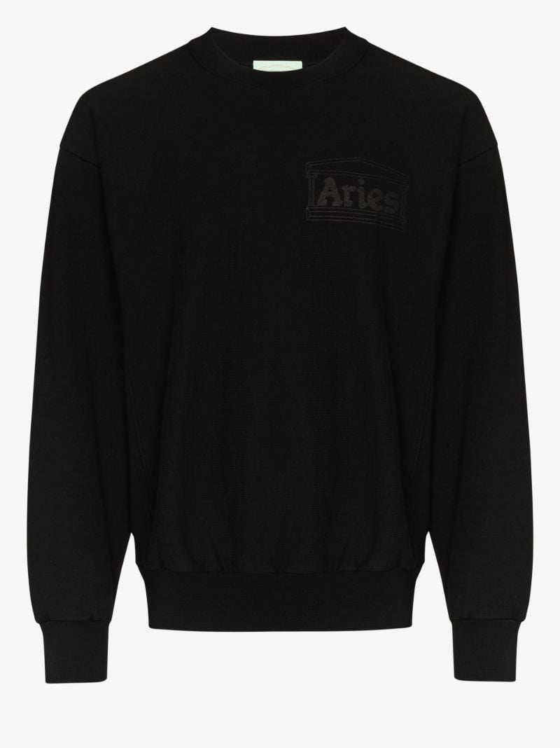 Temple Logo Print Sweater