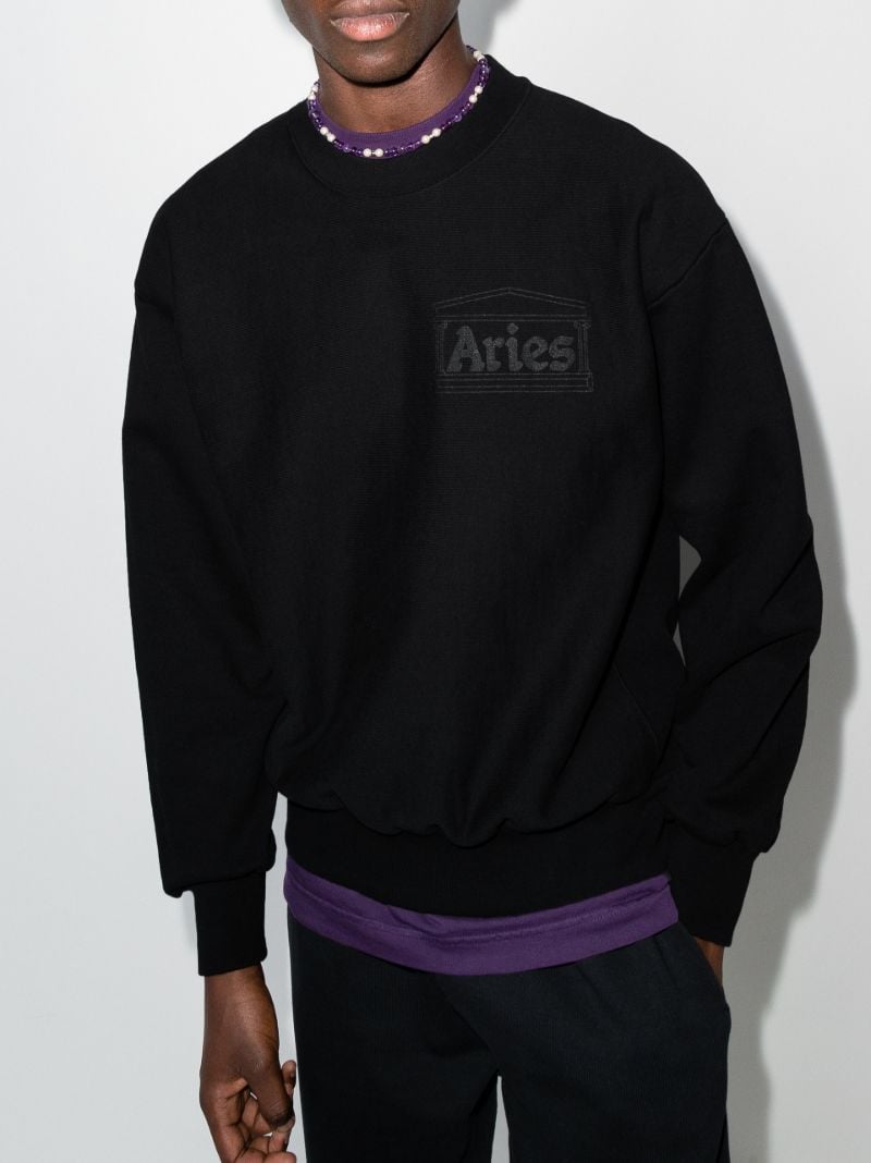 Temple Logo Print Sweater