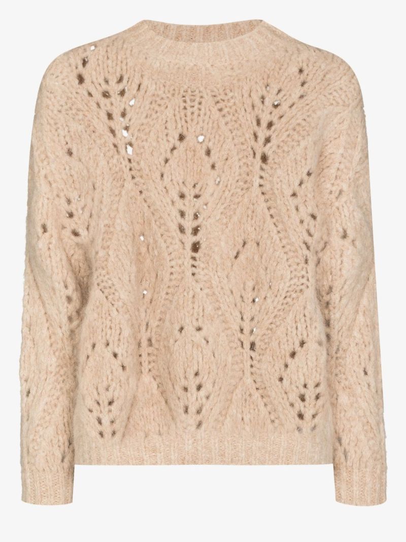 Open Knit Alpaca Wool Sweater