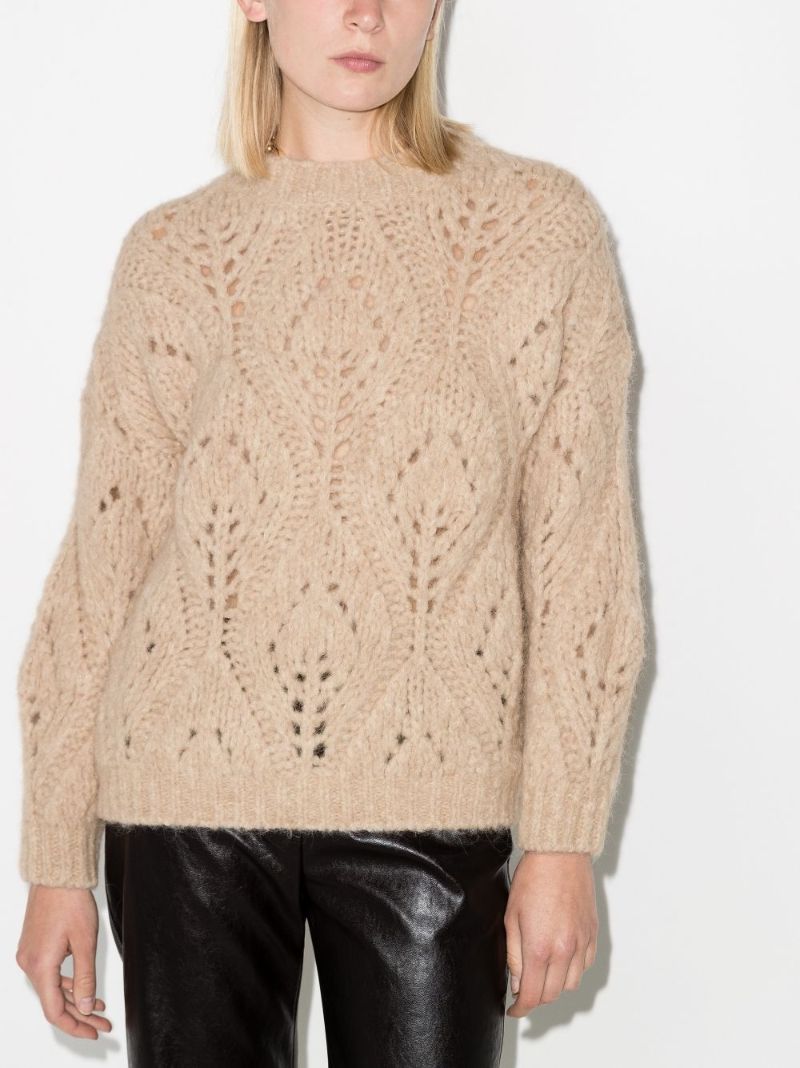 Open Knit Alpaca Wool Sweater