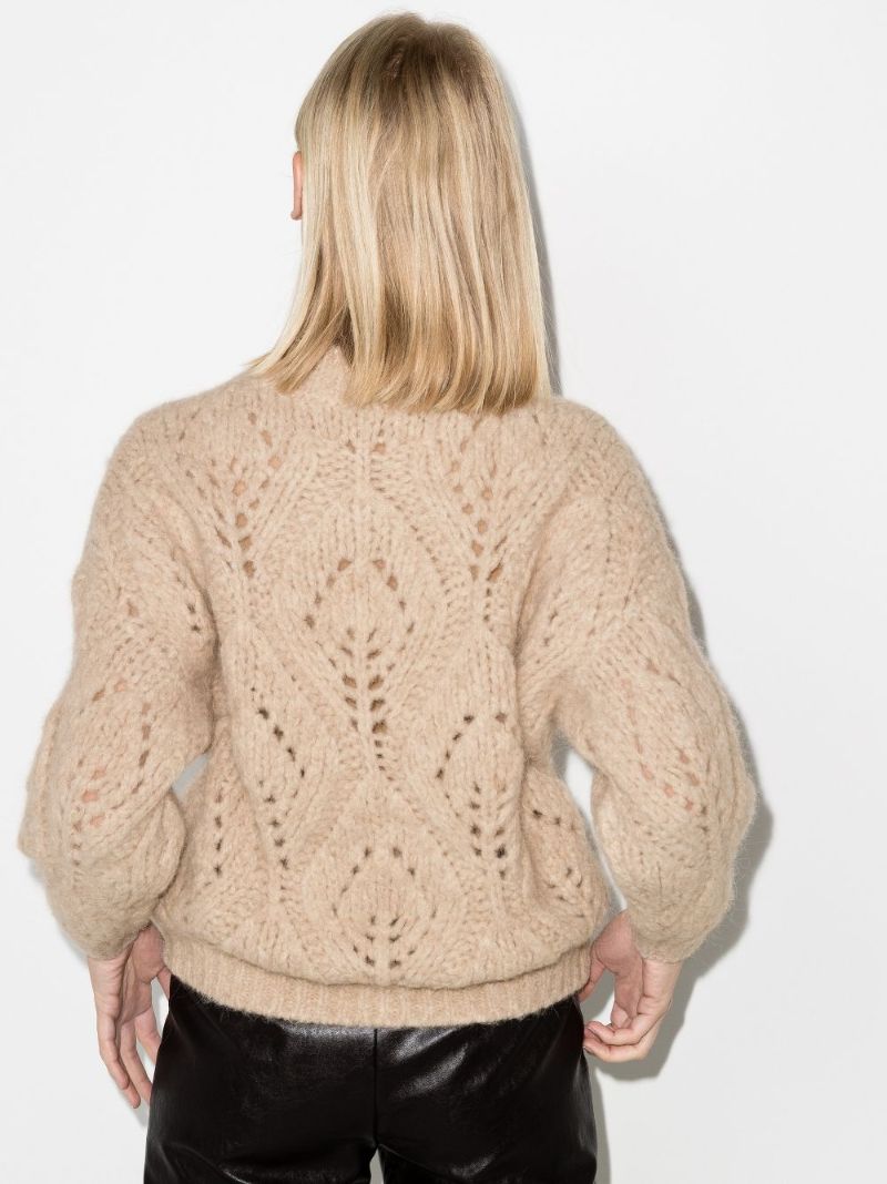 Open Knit Alpaca Wool Sweater