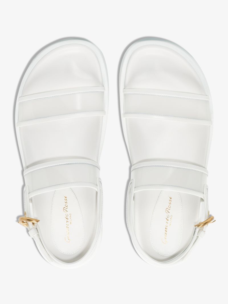 White Pvc Sandals
