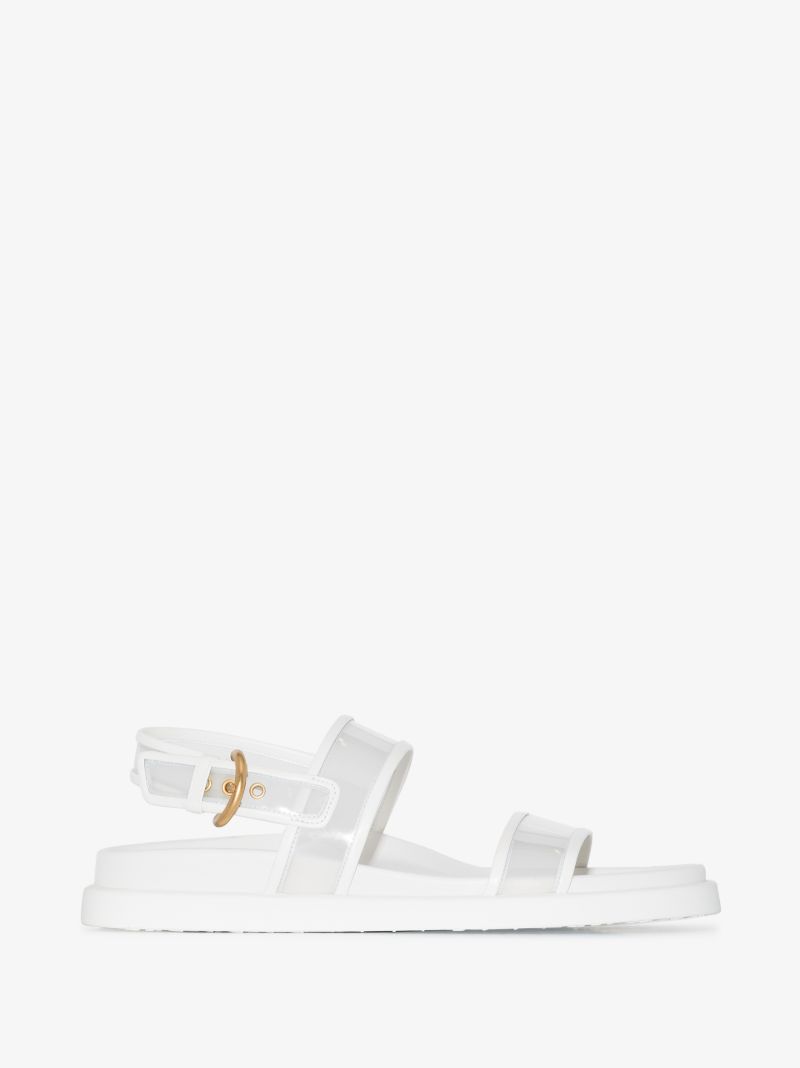 White Pvc Sandals