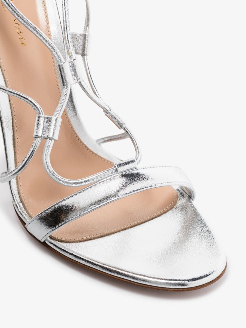 Silver Giza 150 Leather Sandals