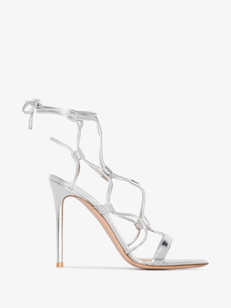 Silver Giza 150 Leather Sandals
