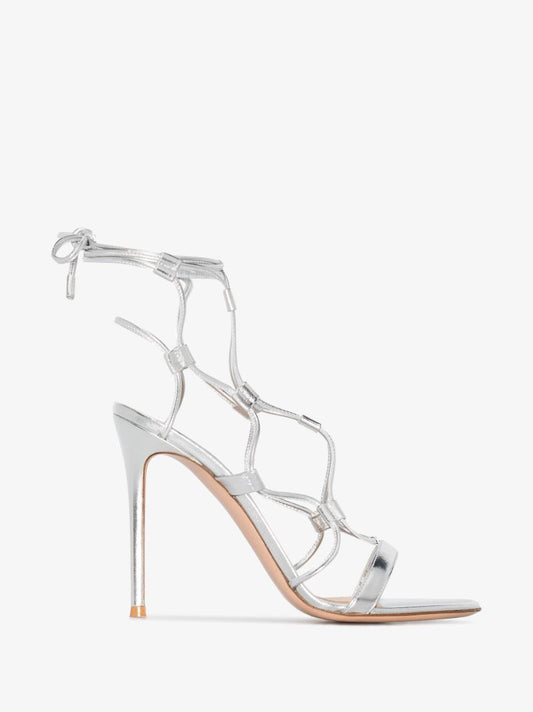 Silver Giza 150 Leather Sandals