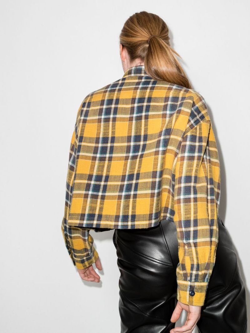 Cropped Checked Shirt