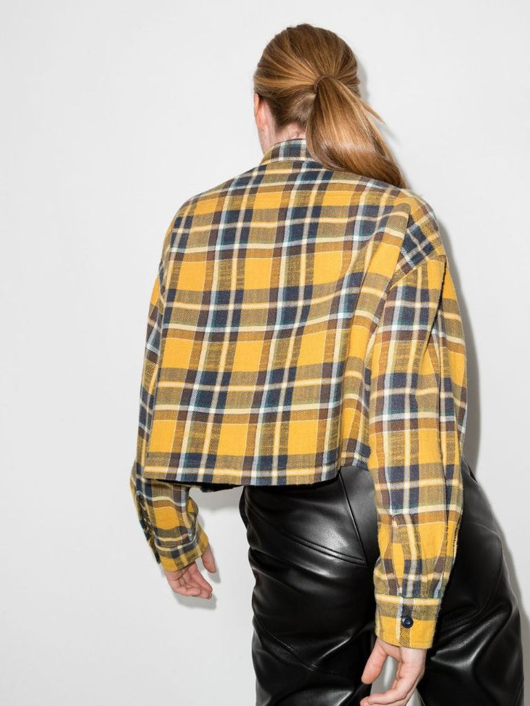 Cropped Checked Shirt