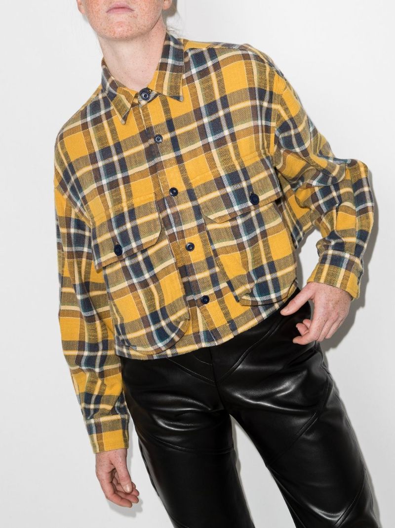 Cropped Checked Shirt