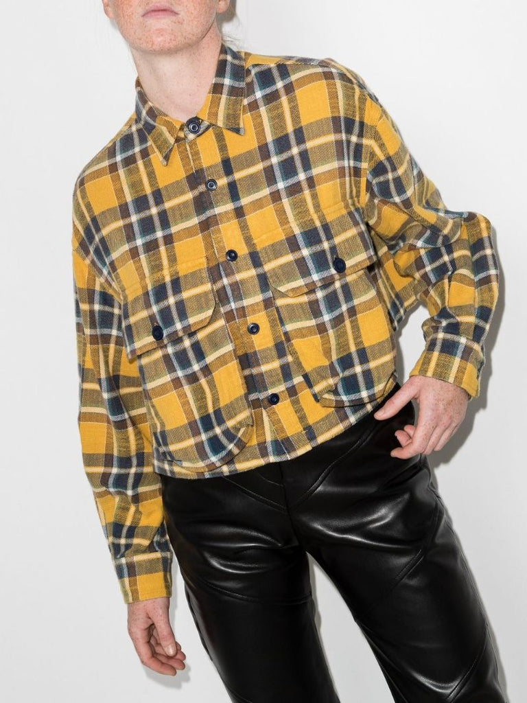 Cropped Checked Shirt