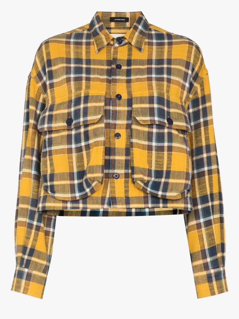 Cropped Checked Shirt