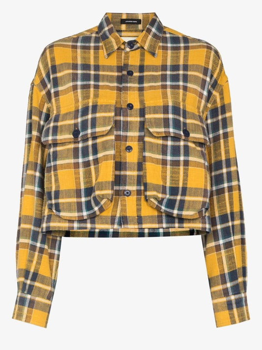 Cropped Checked Shirt