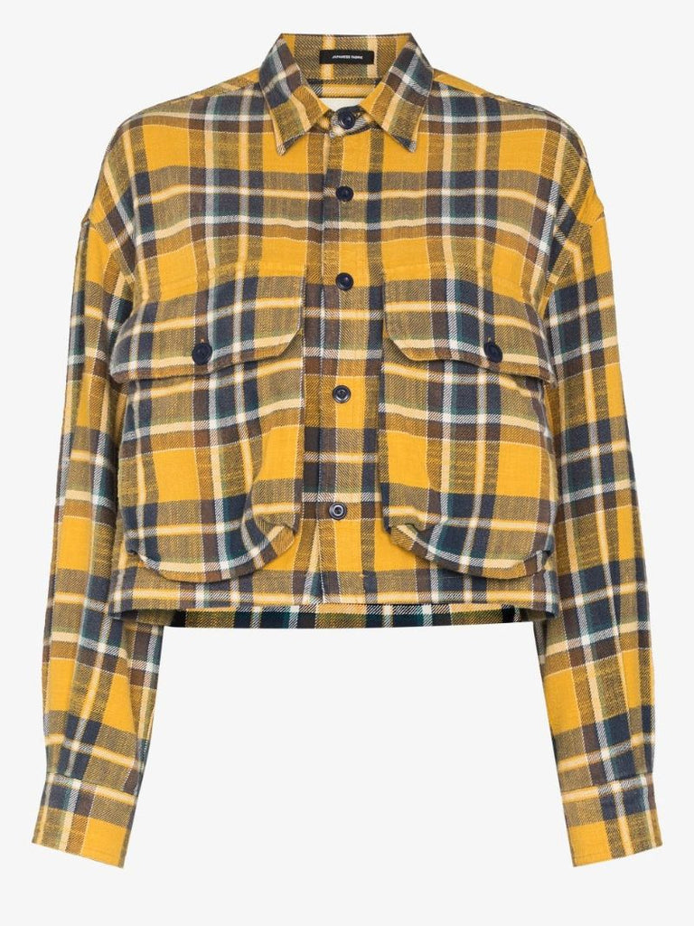 Cropped Checked Shirt