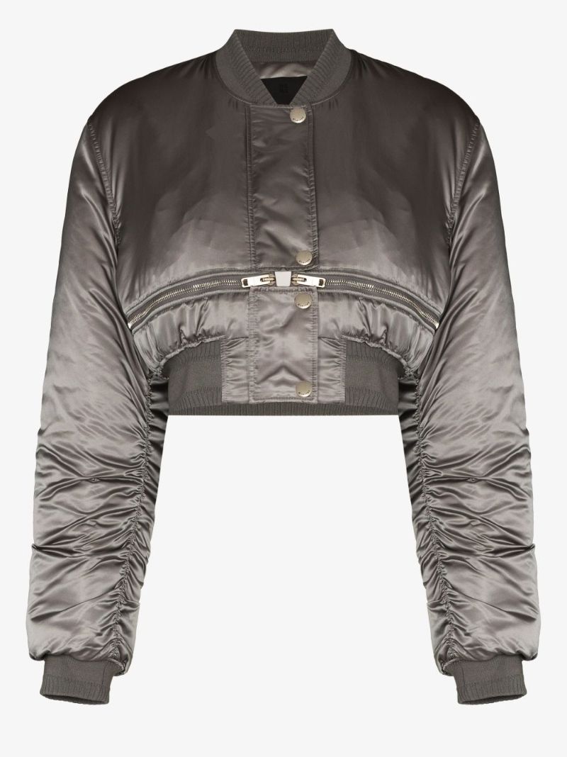 Cropped Bomber Jacket