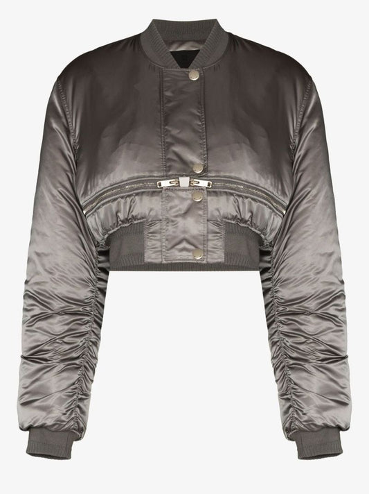 Cropped Bomber Jacket