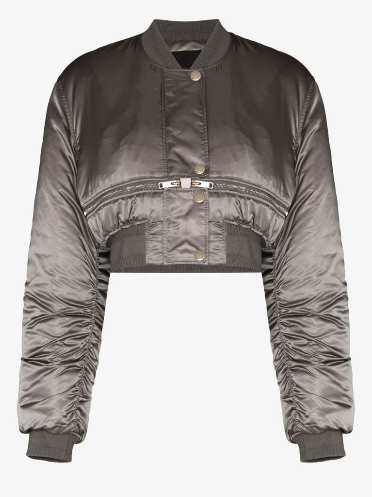 Cropped Bomber Jacket