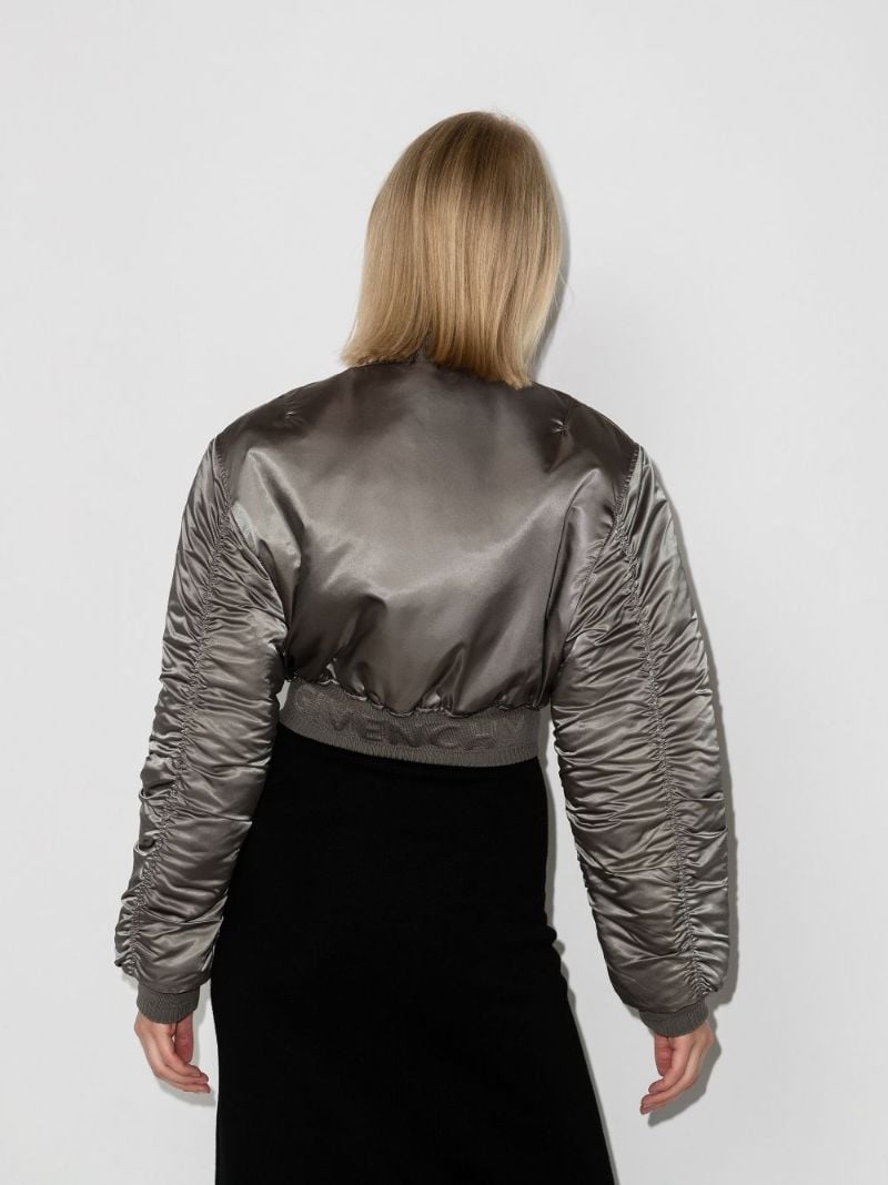 Cropped Bomber Jacket
