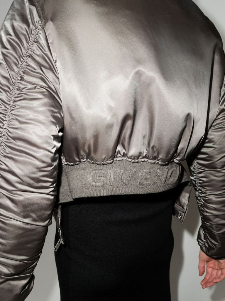 Cropped Bomber Jacket