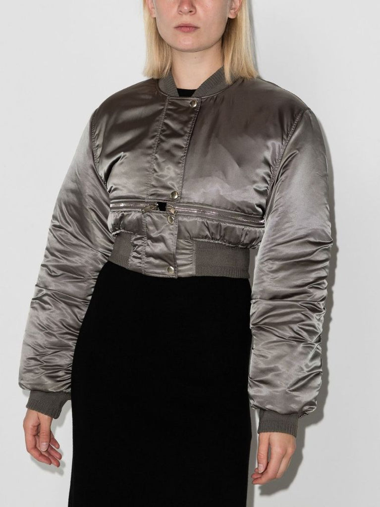Cropped Bomber Jacket