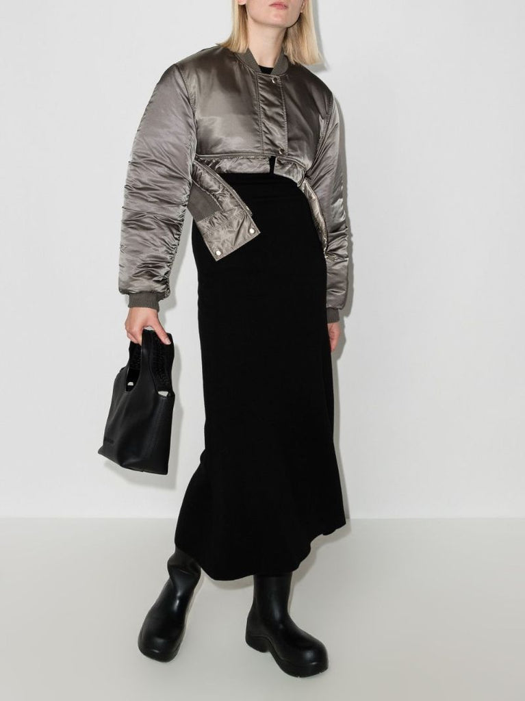 Cropped Bomber Jacket