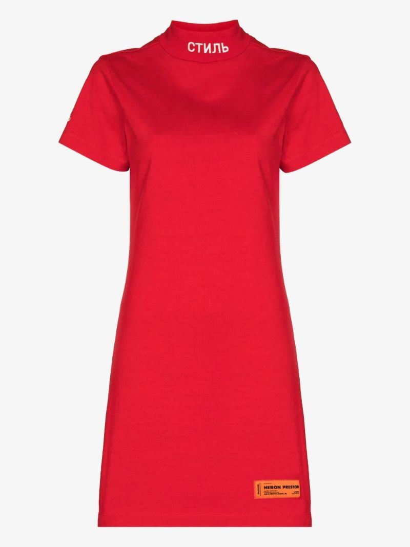 Ctnmb High Neck Mini Dress