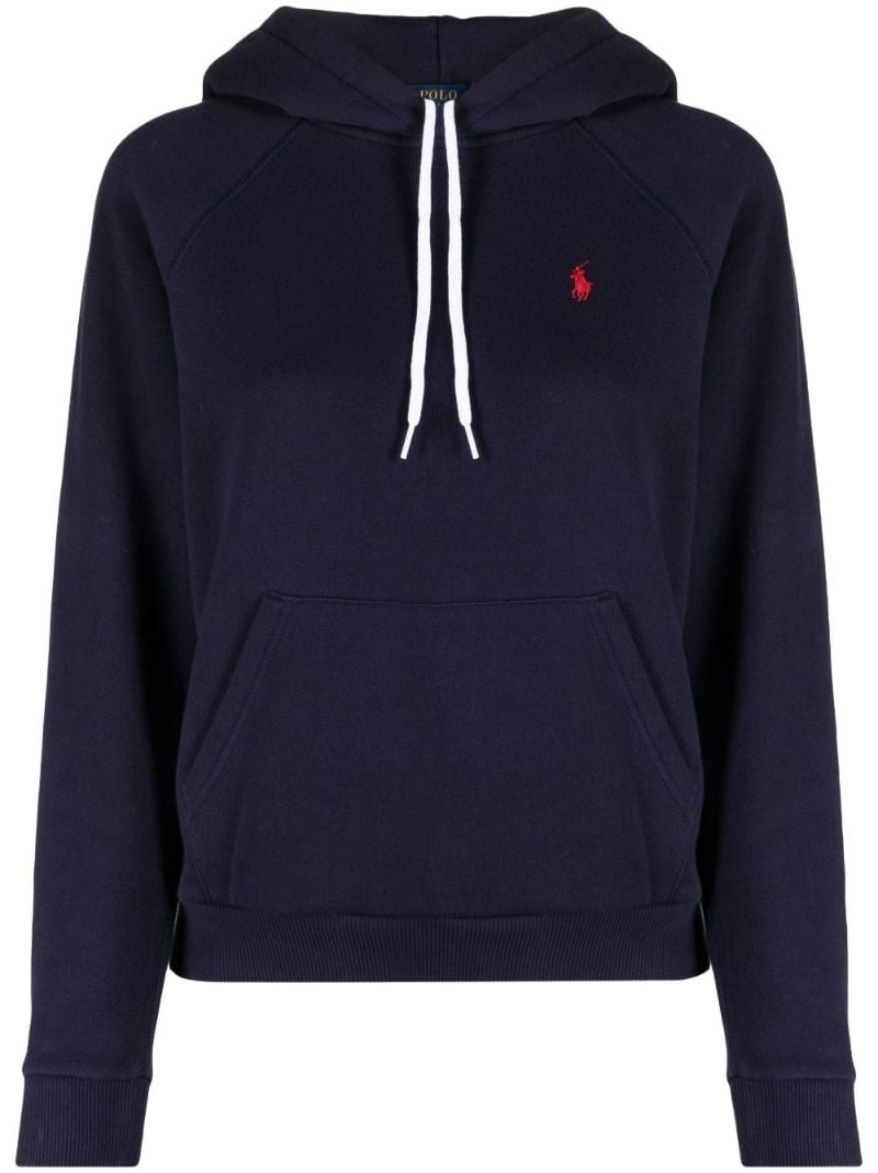Blue Polo Pony Fleece Hoodie