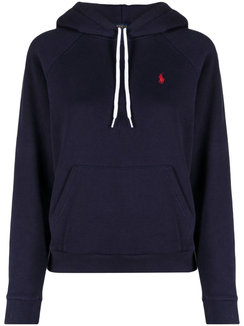 Blue Polo Pony Fleece Hoodie
