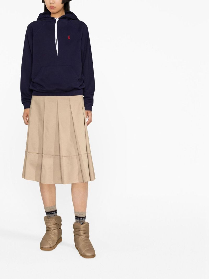 Blue Polo Pony Fleece Hoodie