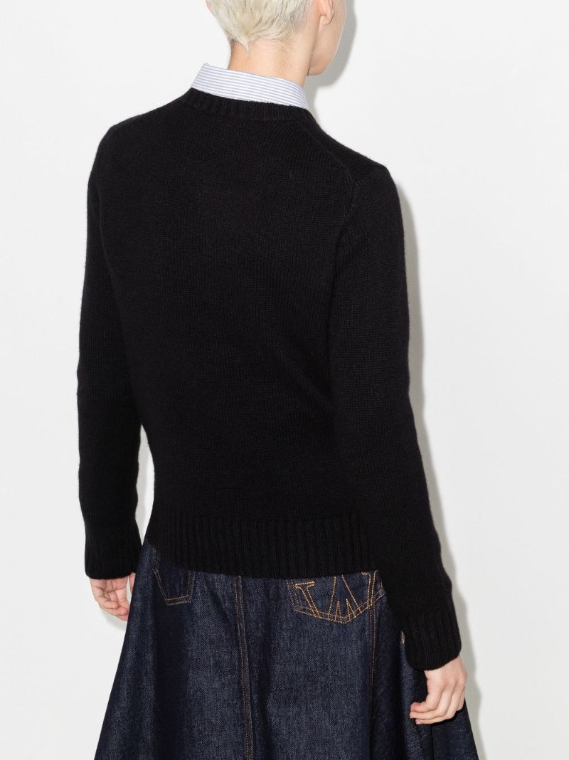 Beaded Polo Bear Wool Sweater