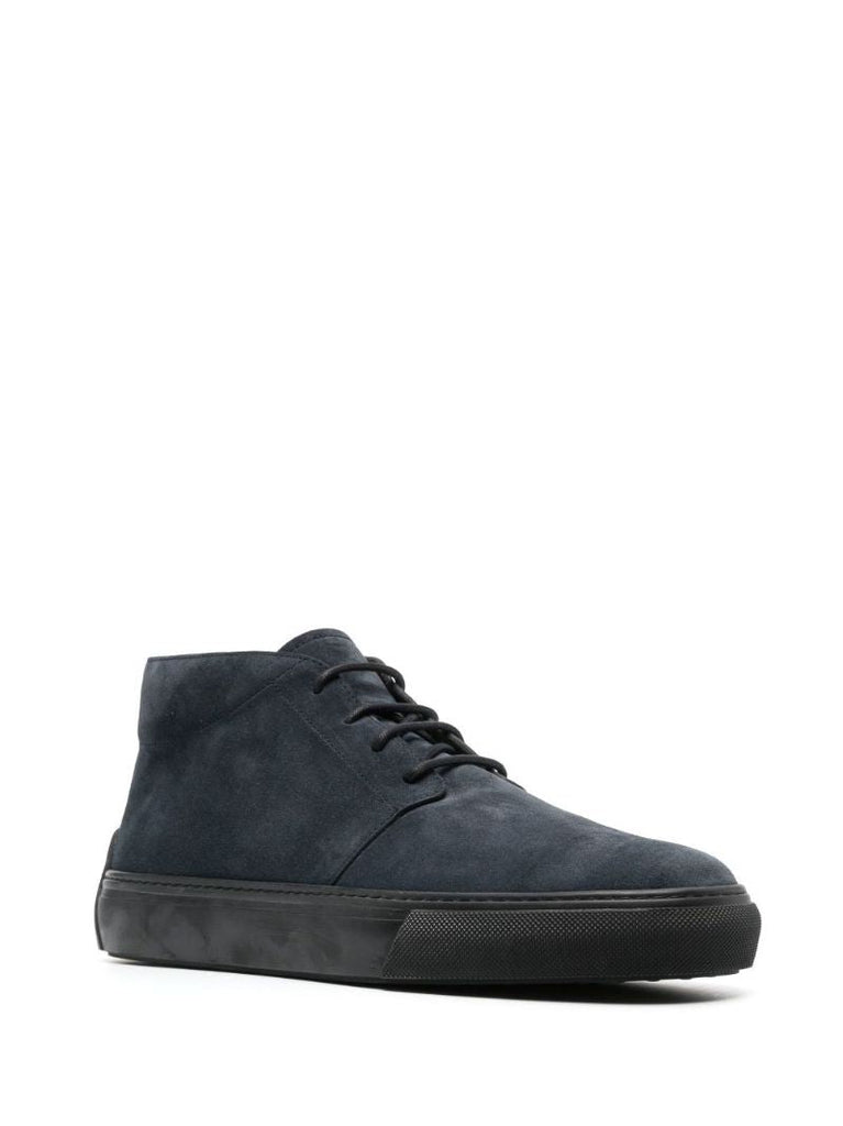 Blue Suede Desert Boots
