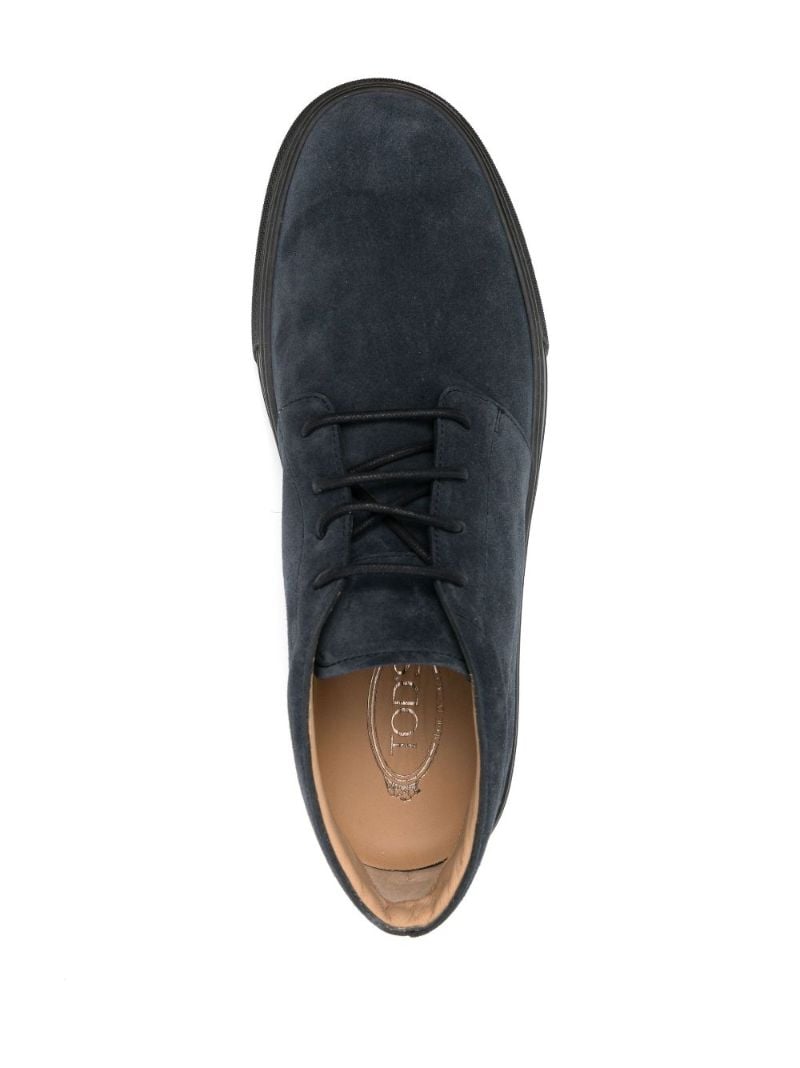 Blue Suede Desert Boots