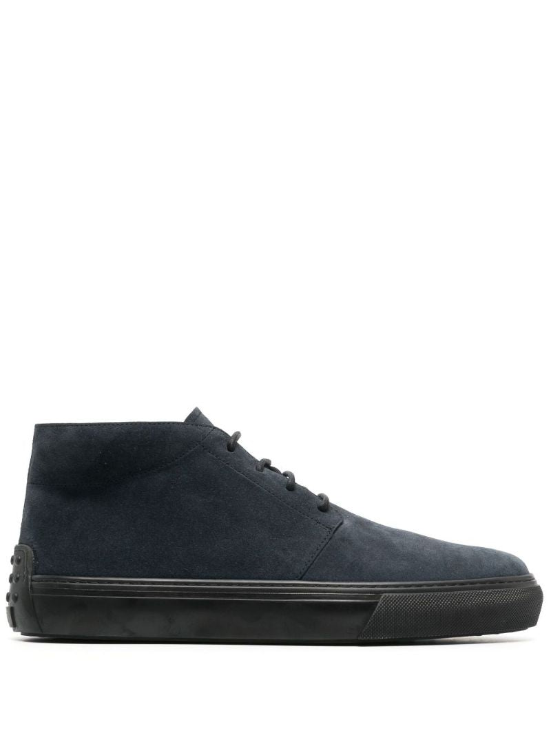 Blue Suede Desert Boots