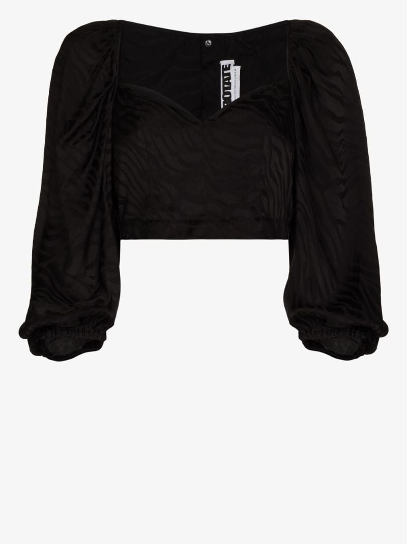Irina Zebra Stripe Crop Top