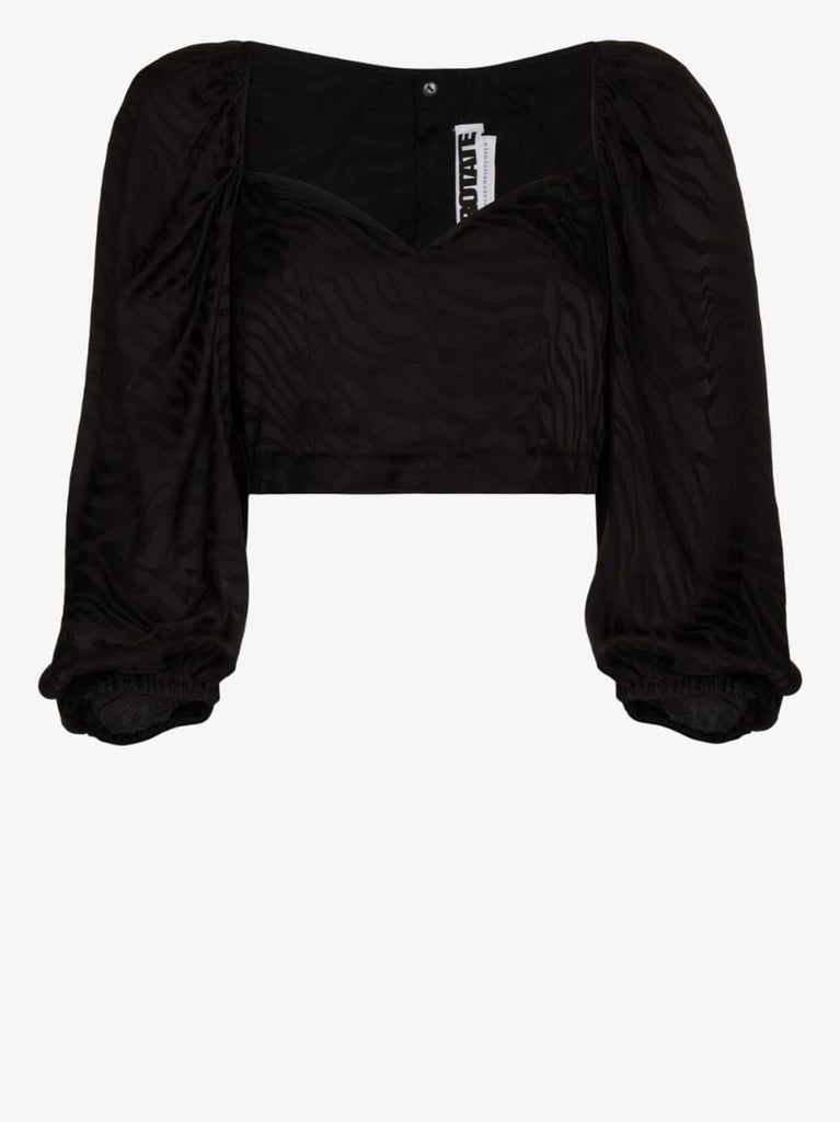 Irina Zebra Stripe Crop Top