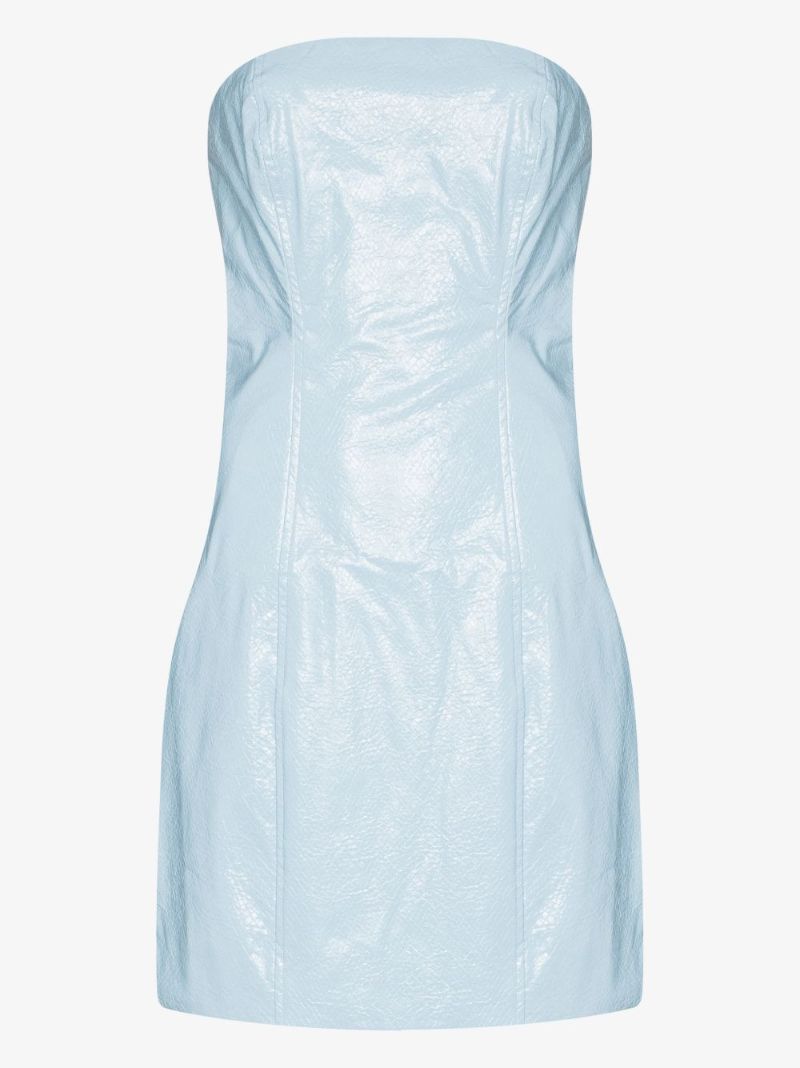 Herla Faux Leather Mini Dress