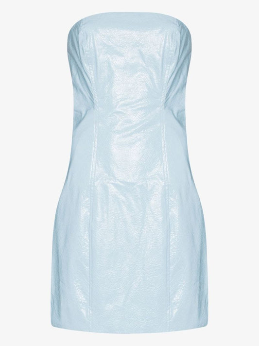 Herla Faux Leather Mini Dress