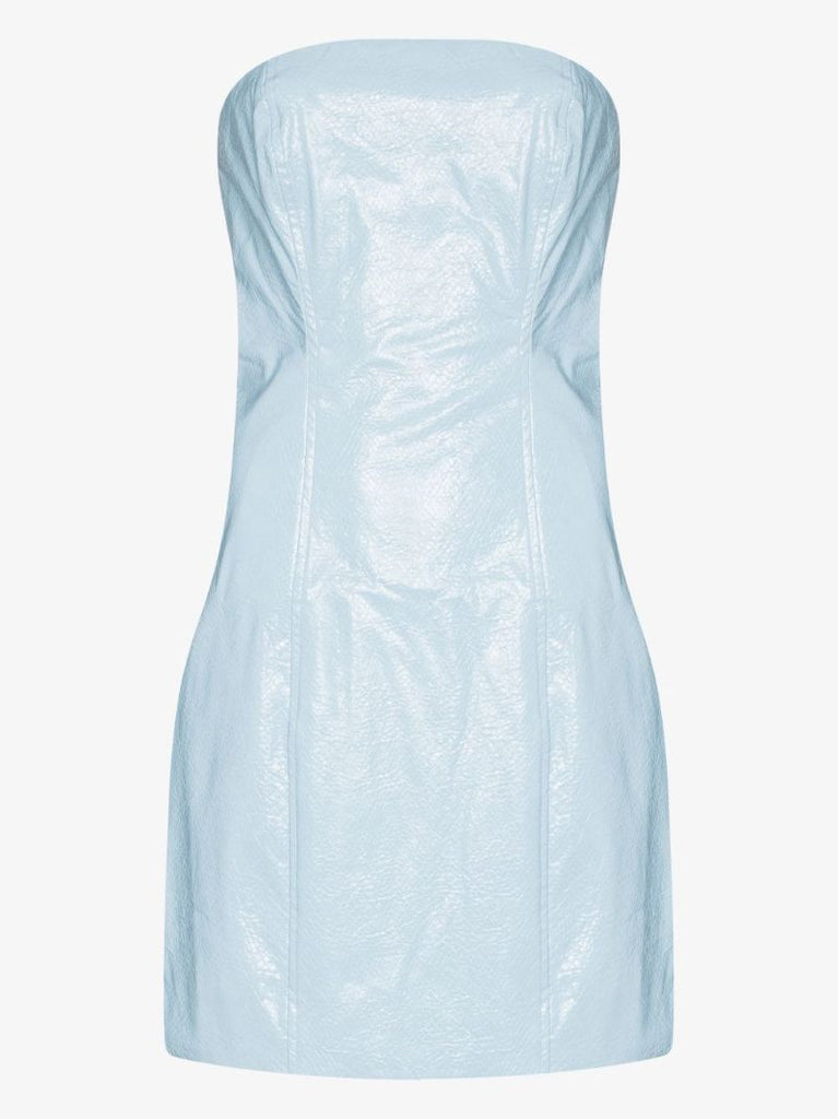 Herla Faux Leather Mini Dress