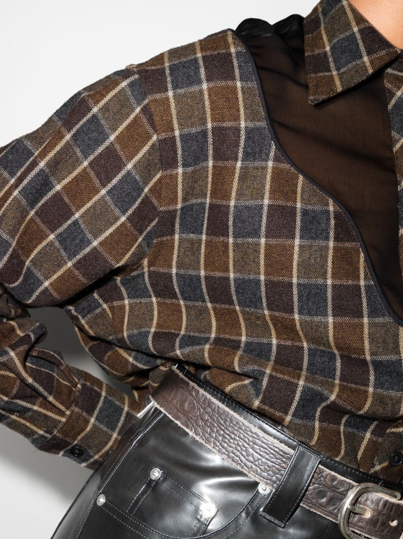 Lend Button-down Checked Shirt