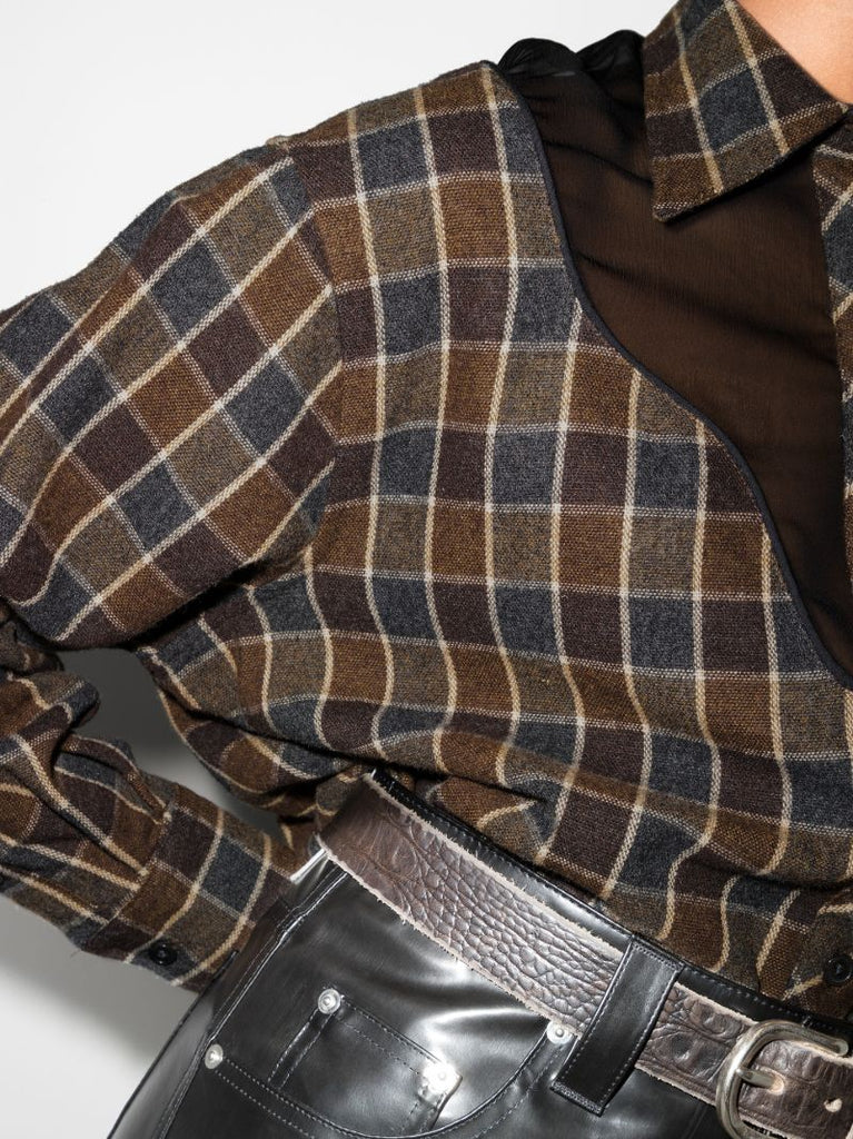 Lend Button-down Checked Shirt