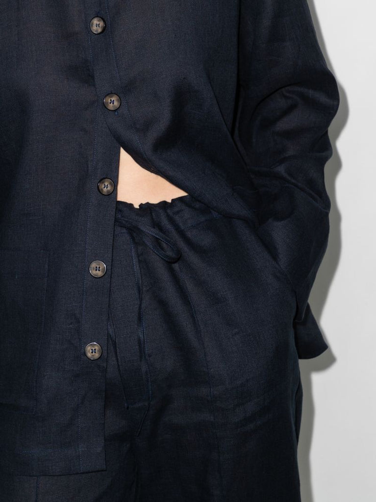 Long Sleeve Linen Pyjamas